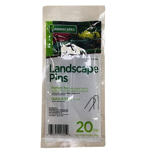 Greenscapes 1 in. W X 4.5 in. L Steel Landscape Fabric Pins , 20PK 85429